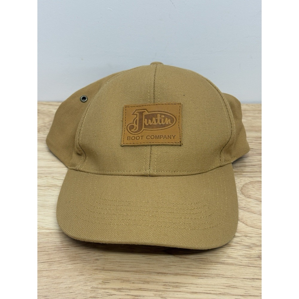 Justin Men's 6-Panel Logo Embroidery Khaki Cap JCBC714-KHAKI New Without Tags #1